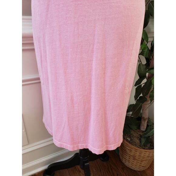 Old Navy Sheath Dress Women's Size Large Pink Solid Sleeveless Stretch Crew Neck - Picture 9 of 11